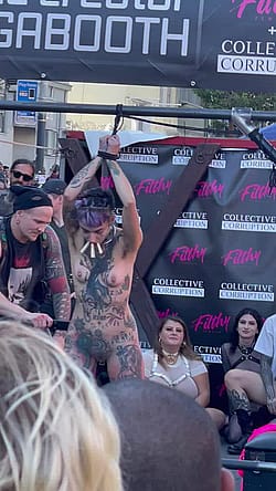 Nude Inked Performer Punished At Folsom Street Fair 2022'