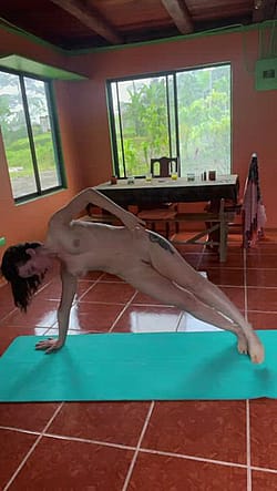 Clothes Tend To Get In The Way During Yoga'