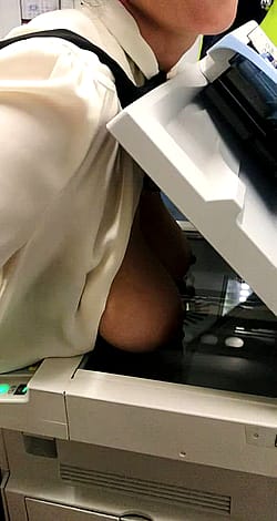 Selfie Photocopying My Tits In The Office [GIF]'