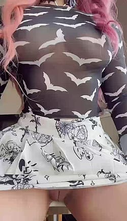 I Love Wearing Miniskirts And See Through Tops So You Get Easy Access To My Goth Fuckdoll Body'