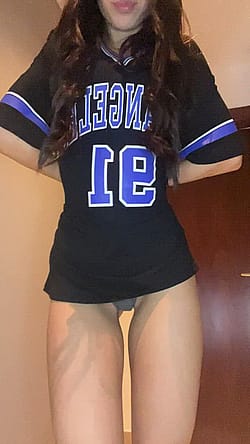 I Hope Daddy Approves Me Wearing This To His Game We Can Secretly Fuck In The Bathroom In Between Too'