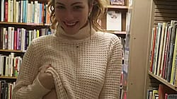 Flashing In A Public Library'