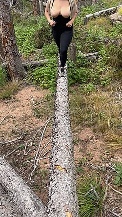 Just My Natural Boobs Naturally Hanging Out In Nature [Gif]'