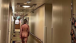 Dared To Walk Down Our Cruise Ship Hallway Completely Naked (except For Shoes ?) [f]'