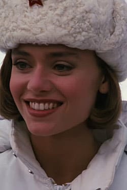 18 Year Old Vanessa Angel Wearing A See-through Bra In "Spies Like Us" (1985)'