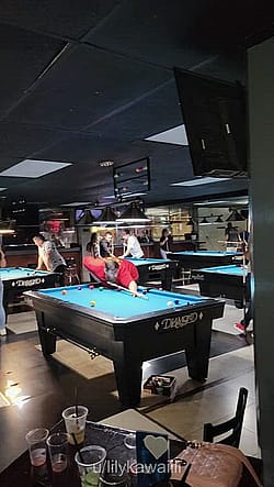 I Think I Distracted A Few People Playing Pool [OC] [GIF]'