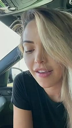 Quick Hardcore Doggystyle Fuck In The Car Cum Licking'