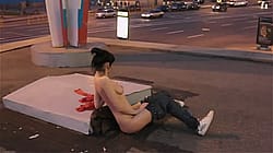 Risky Masturbation At The City Square'