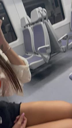 Public Blowjob In The Train'