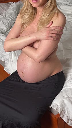 This is my pregnant body at 9 months. Still hot?'