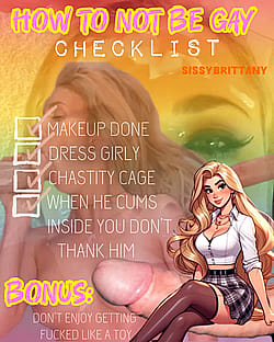 Ladies please don’t forget your checklists!'